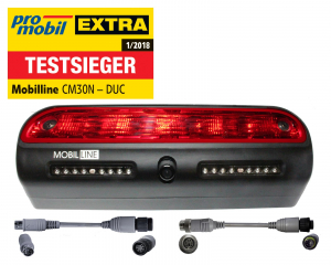 CM30N-DUC-Waeco-Set ~ 126° Bremslichtkamera mit Nachtsicht für vorverlegte Waeco Kabel im Fiat Ducato Kastenwagen